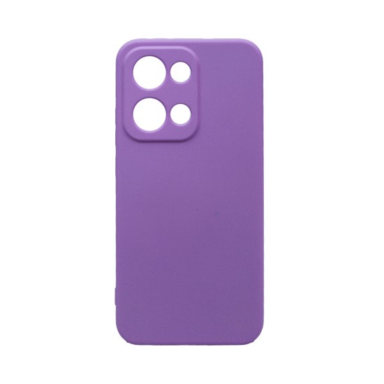 Capa de Silicone com Moldura de Câmera para Oppo Reno13 Roxo Capa de Silicone com Moldura de Câmera para Oppo Reno13 Roxo
