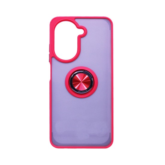 Capa com Anel de Suporte para Xiaomi Redmi A5 Vermelho Fumado
