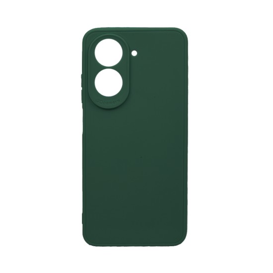 Capa de Silicone Macio com Moldura de Câmera para Xiaomi Redmi A5 Verde Escuro