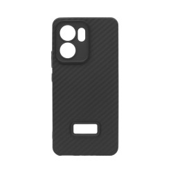 Carbon Fiber Design Silicone case for Oppo Reno13 F Black Carbon Fiber Design Silicone case for Oppo Reno13 F Black