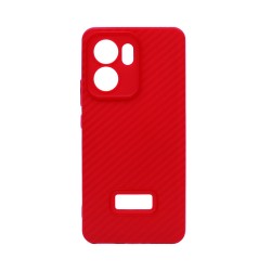 Carbon Fiber Design Silicone case for Oppo Reno13 F Red Carbon Fiber Design Silicone case for Oppo Reno13 F Red