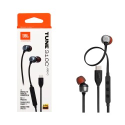 JBL Earphones Tune 310C with Microphone Type-C 1.2m Black JBL Earphones Tune 310C with Microphone Type-C 1.2m Black