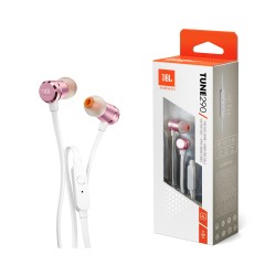 JBL Earphones Tune 290 with Microphone 3.5mm 1.2m Pink