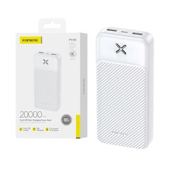 Power Bank Foneng PX110 com 2 Puertos Outputs USB 20000mAh Branco Power Bank Foneng PX110 com 2 Puertos Outputs USB 20000mAh Branco