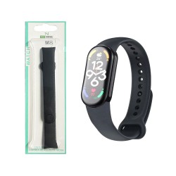 Silicone Bracelet for Smartwatch Xiaomi Mi Band 8 Black Silicone Bracelet for Smartwatch Xiaomi Mi Band 8 Black