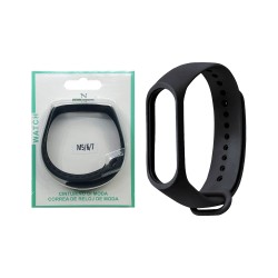 Silicone Bracelet for Smartwatch Xiaomi Mi Band M3/M4/M5/M6/M7 Black Silicone Bracelet for Smartwatch Xiaomi Mi Band M3/M4/M5/M6/M7 Black