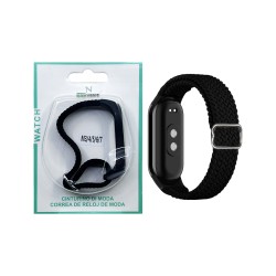 Nylon Bracelet for Smartwatch Xiaomi Mi Band M3/M4/M5/M6/M7 Black Nylon Bracelet for Smartwatch Xiaomi Mi Band M3/M4/M5/M6/M7 Black