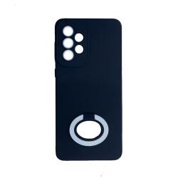 Silicone Case with Support Ring for Samsung Galaxy A23 5g Black White Silicone Case with Support Ring for Samsung Galaxy A23 5g Black White