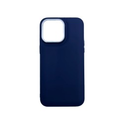 Capa de Silicone para Apple iPhone 14 Pro Max Azul Capa de Silicone para Apple iPhone 14 Pro Max Azul