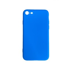 Capa de Silicone com Moldura de Câmera para Apple iPhone 7/8 Azul