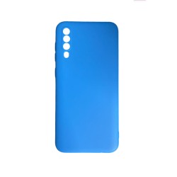Capa de Silicone com Moldura de Câmera para Samsung Galaxy A50 Azul Capa de Silicone com Moldura de Câmera para Samsung Galaxy A50 Azul