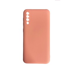 Capa de Silicone com Moldura de Câmera para Samsung Galaxy A50 Rosa Capa de Silicone com Moldura de Câmera para Samsung Galaxy A50 Rosa