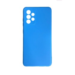 Capa de Silicone com Moldura de Câmera para Samsung Galaxy A52 5g Azul Capa de Silicone com Moldura de Câmera para Samsung Galaxy A52 5g Azul