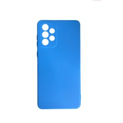 Capa de Silicone com Moldura de Câmera para Samsung Galaxy A73 5g Azul Capa de Silicone com Moldura de Câmera para Samsung Galaxy A73 5g Azul