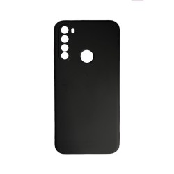 Funda de Silicona con Marco de Cámara para Xiaomi Redmi 8t Negro