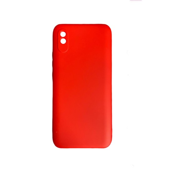Capa de Silicone com Moldura de Câmera para Xiaomi Redmi 9a Vermelho Capa de Silicone com Moldura de Câmera para Xiaomi Redmi 9a Vermelho