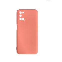 Capa de Silicone com Moldura de Câmera para Oppo A52/A72/A92 Rosa Capa de Silicone com Moldura de Câmera para Oppo A52/A72/A92 Rosa