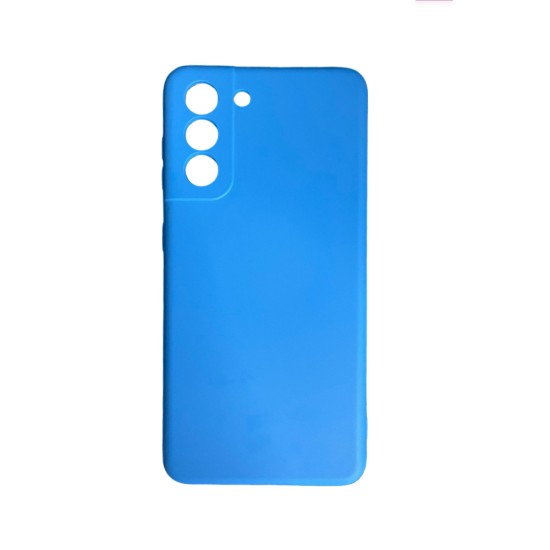 Silicone Case with Camera Shield for Samsung Galaxy S21 Blue Silicone Case with Camera Shield for Samsung Galaxy S21 Blue