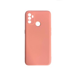 Capa de Silicone com Moldura de Câmera para Oppo A53/A53s Rosa Capa de Silicone com Moldura de Câmera para Oppo A53/A53s Rosa
