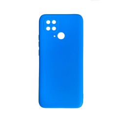 Capa de Silicone com Moldura de Câmera para Xiaomi Redmi 10c Azul