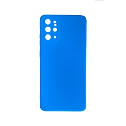 Capa de Silicone com Moldura de Câmera para Samsung Galaxy S20 Plus Azul Capa de Silicone com Moldura de Câmera para Samsung Galaxy S20 Plus Azul