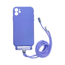 Silicone Case with String for Apple iPhone 11 Purple Silicone Case with String for Apple iPhone 11 Purple