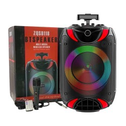 Sing-e Portable Wireless Speaker ZQS8118 with Mic and Remote Control Black Sing-e Portable Wireless Speaker ZQS8118 with Mic and Remote Control Black