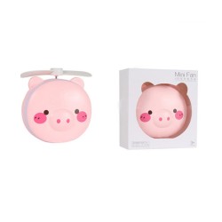 MINI PORTABLE PIG MAKEUP MIRROR FAN USB CHARGER MINI PORTABLE PIG MAKEUP MIRROR FAN USB CHARGER