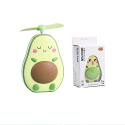MINI AVOCADO MAKEUP MIRROR FAN HANDHELD USB CHARGING MINI AVOCADO MAKEUP MIRROR FAN HANDHELD USB CHARGING