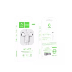 Denmen DR05 Universal Earphones with Mic and Single Button Control 1.2m 3.5mm White Denmen DR05 Universal Earphones with Mic and Single Button Control 1.2m 3.5mm White