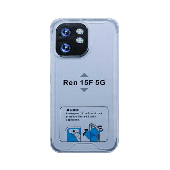 Hard Silicone Case for Oppo Reno 15F 5G Transparent