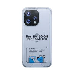 Capa de Silicone Dura para Oppo Reno 15 5G/Reno 15C Transparente