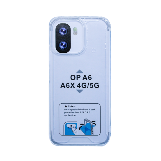 Capa Duro de Silicone para Oppo A6/A6X Transparente