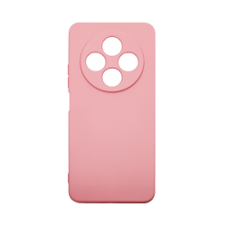 Capa de Silicone com Moldura de Câmera para Redmi 17C Rosa