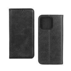 Capa Flip de Couro com Bolso Interno para Xiaomi Redmi 17 Preto
