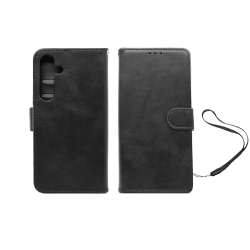 Capa Flip de Couro com Bolso Interno para Samsung Galaxy A27 Preto