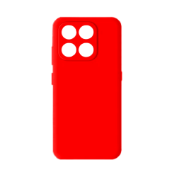 Silicone Case with Camera Shield for Huawei Honor 400 Smart Red