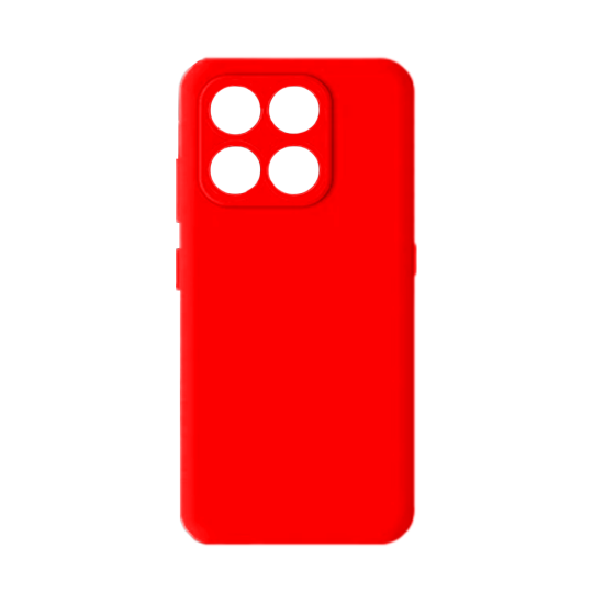 Silicone Case with Camera Shield for Huawei Honor 400 Smart Red