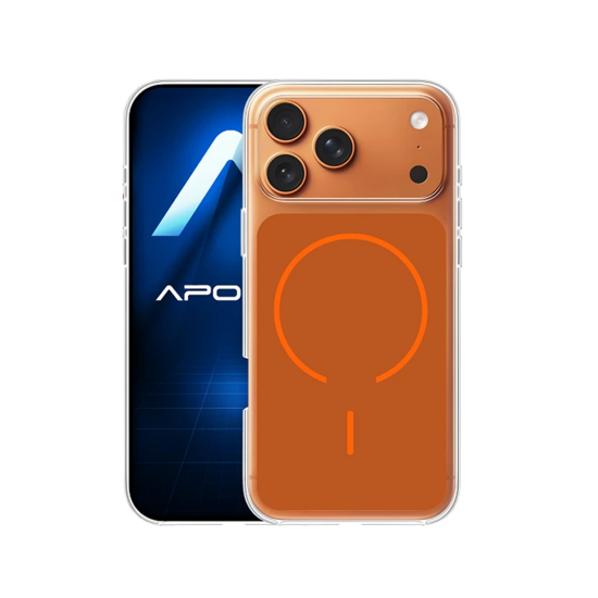 Designer Magnetic Hard Case for Apple iPhone 17 Pro Max Orange