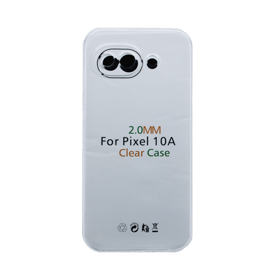 Hard Silicone Case with Camera Shield Google Pixel 10A Transparent