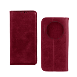 Capa Flip de Couro com Bolso Interno para Xiaomi Redmi 17C 4G Vermelho